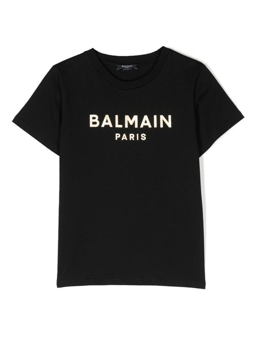 T shirt bambino con stampa BALMAIN Kids | BS8R01Z0082930OR